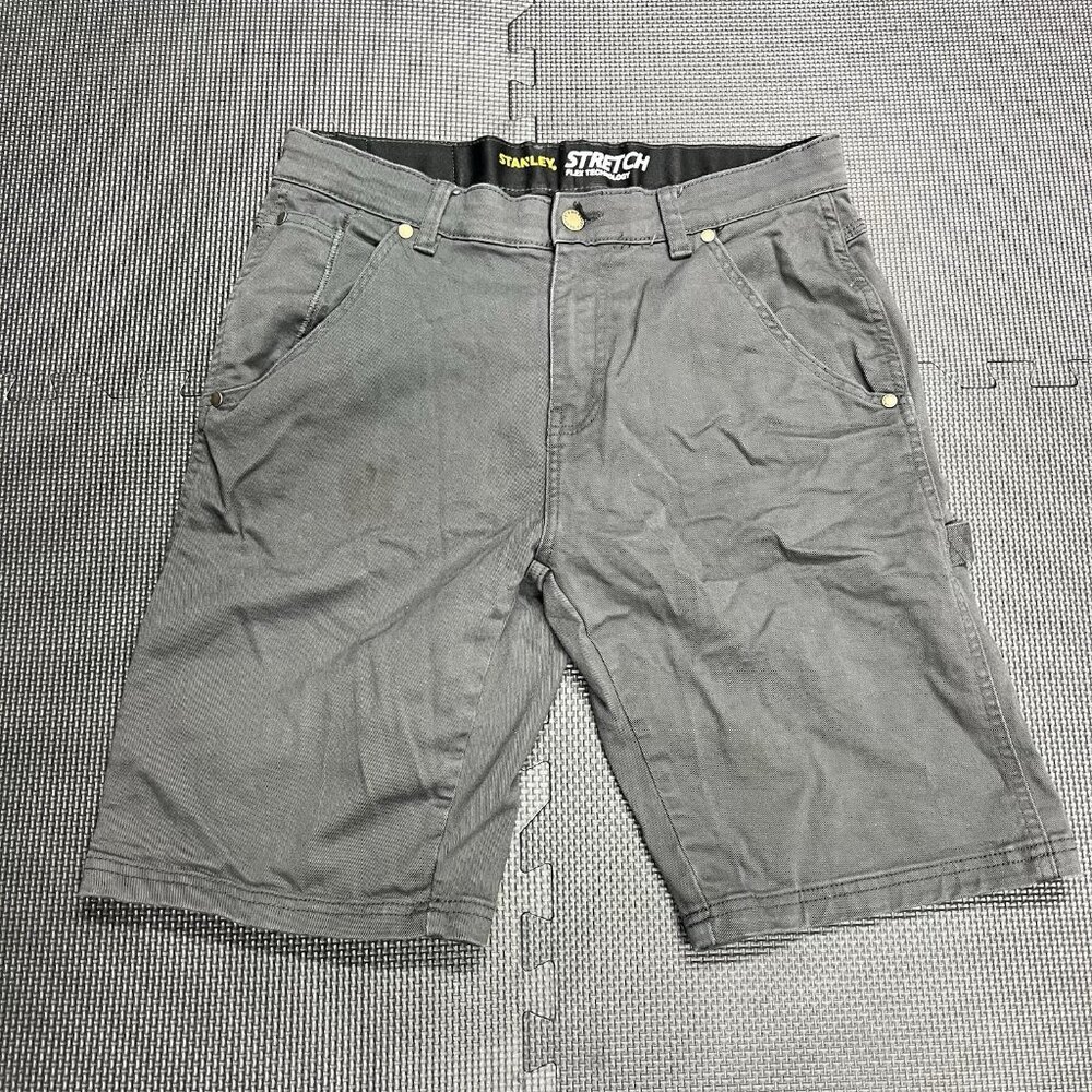 Stanley Stretch Flex Technology Work Shorts Gray Men’s Size 32 Utility